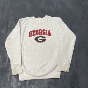 Vintage Georgia Uni Sweatshirt womens small grey‎ 2000s y2k Champion